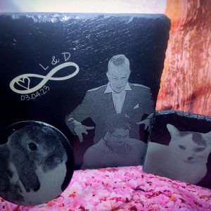 Eigenes Bild auf Schieferplatt